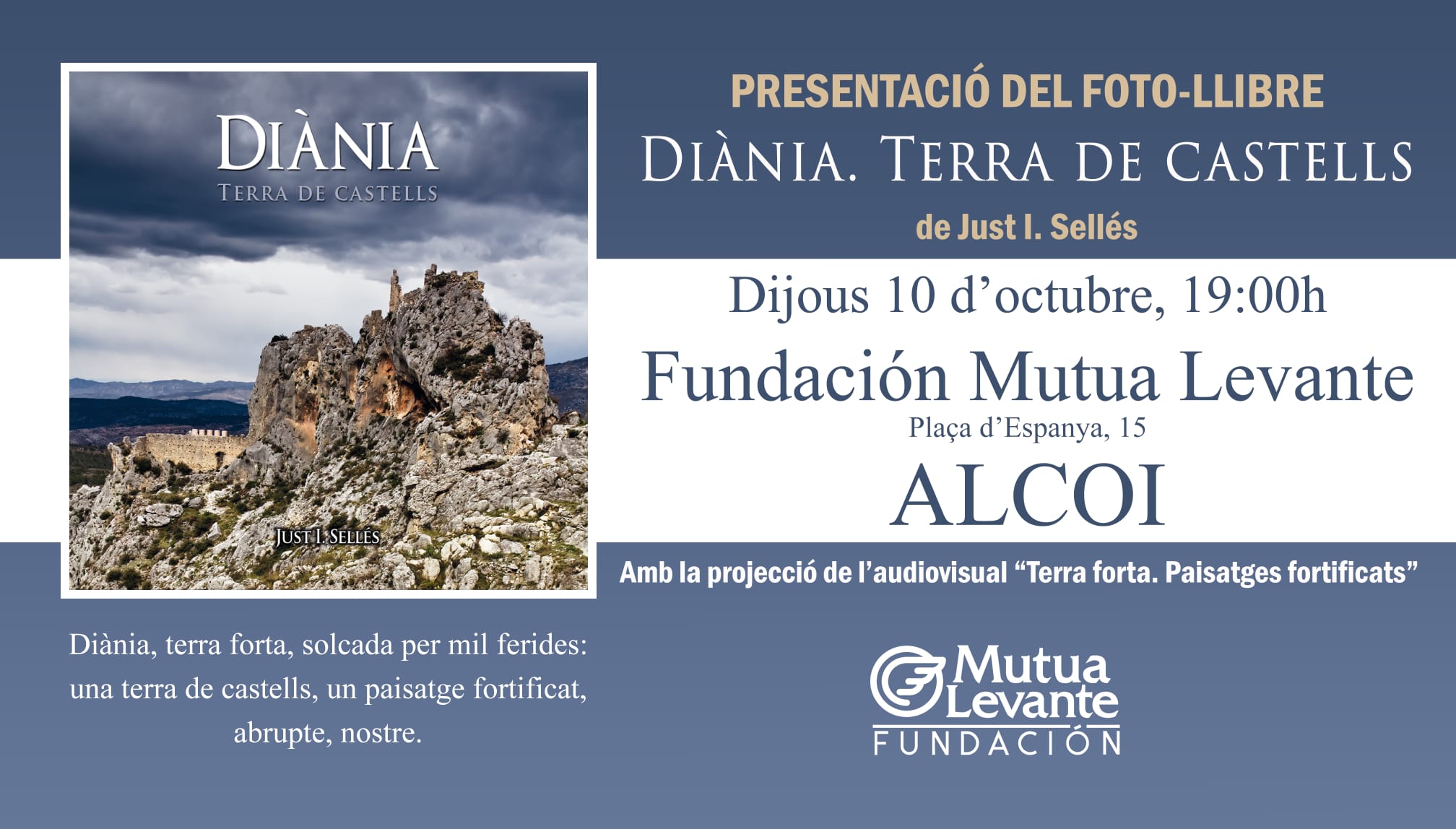 Presentació llibre, DIÀNIA. Terra de Castells