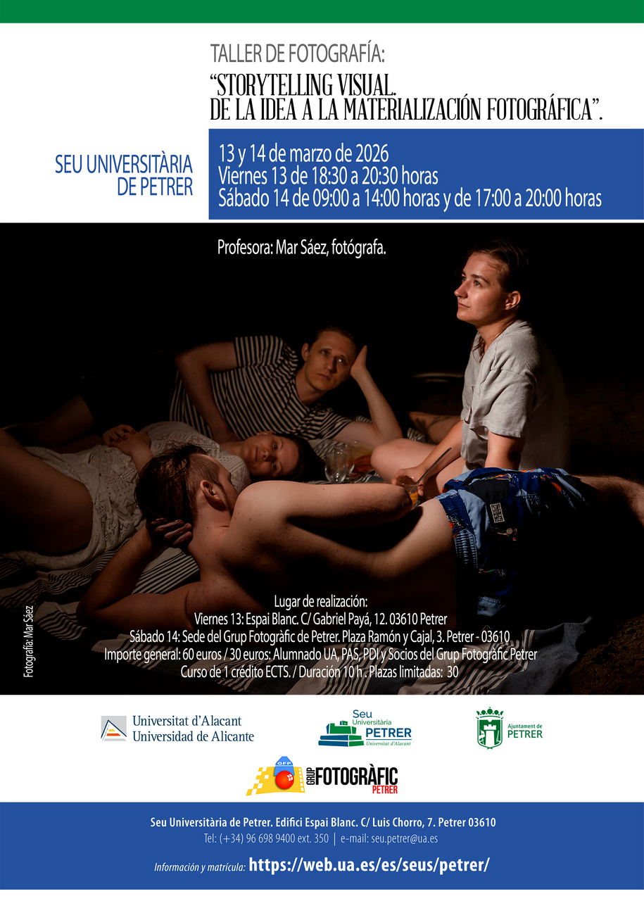 Conferencia.- StoryTelling Visual. De la idea a la materialización fotográfica