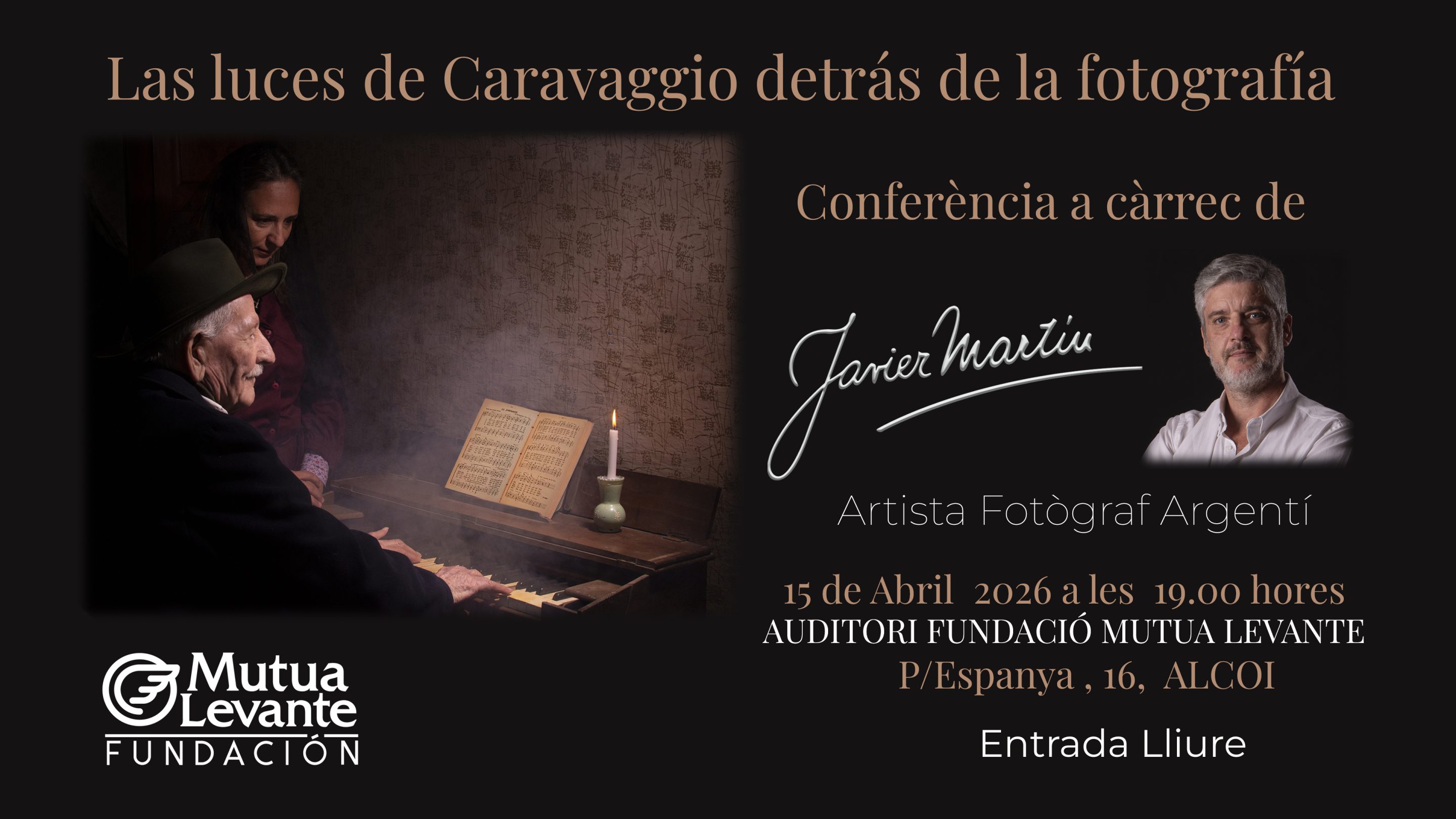 «Las luces de Caravaggio detrás de la fotografía»